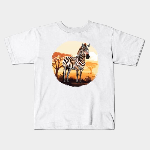 Zebra Lover Kids T-Shirt by zooleisurelife